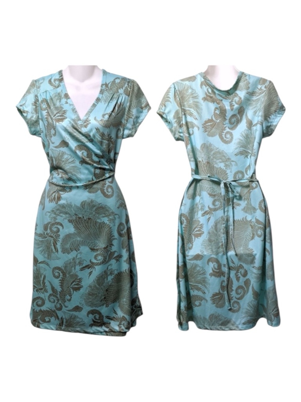 ATHLETA Floral Wrap Dress M